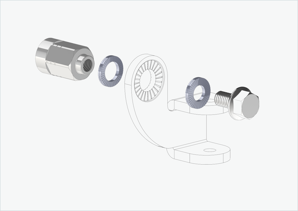 Adaptateur d'axe complet - M12 x 1.25