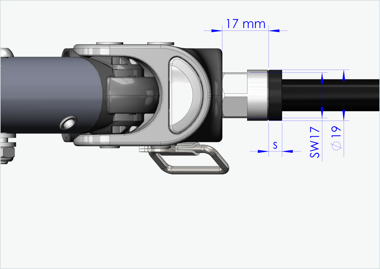 Axe avec adaptateur / M12 x 1.75 | pour remorque Croozer à partir de 2018