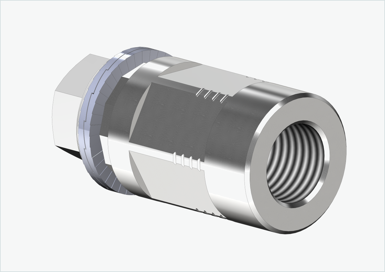 Adaptateur d'axe complet - M12 x 1.00