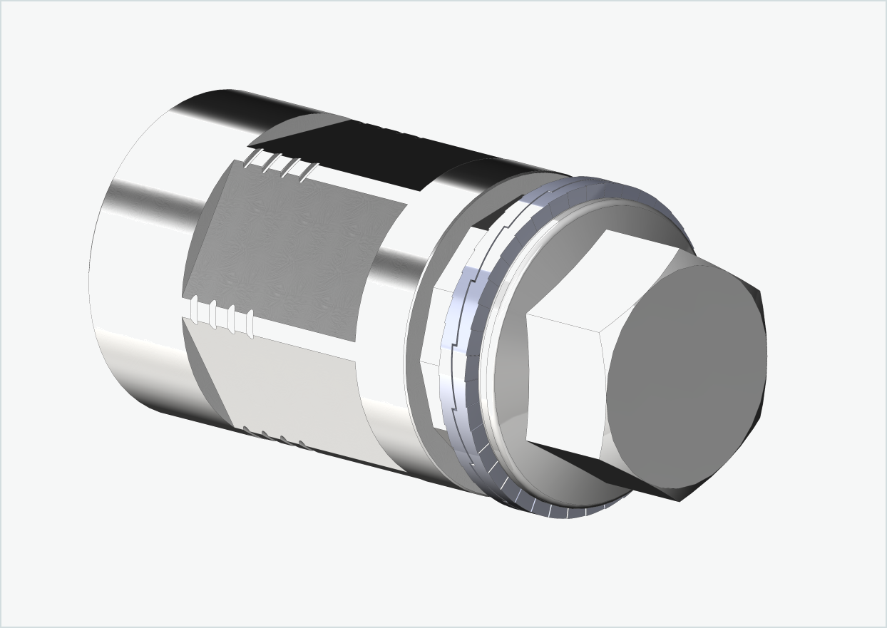 Adaptateur d'axe complet - M12 x 1.00