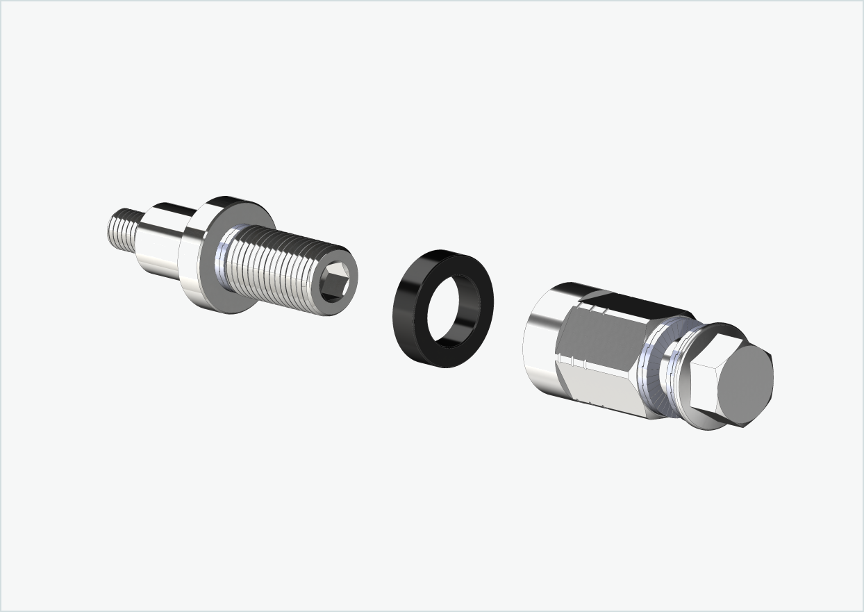 Adaptateur universel XL pour moyeu Rohloff Speedhub 500-14 / A12 | convient à Thule, Qeridoo, Burley, Prophete, Hamax, Trixie et bien d'autres encore