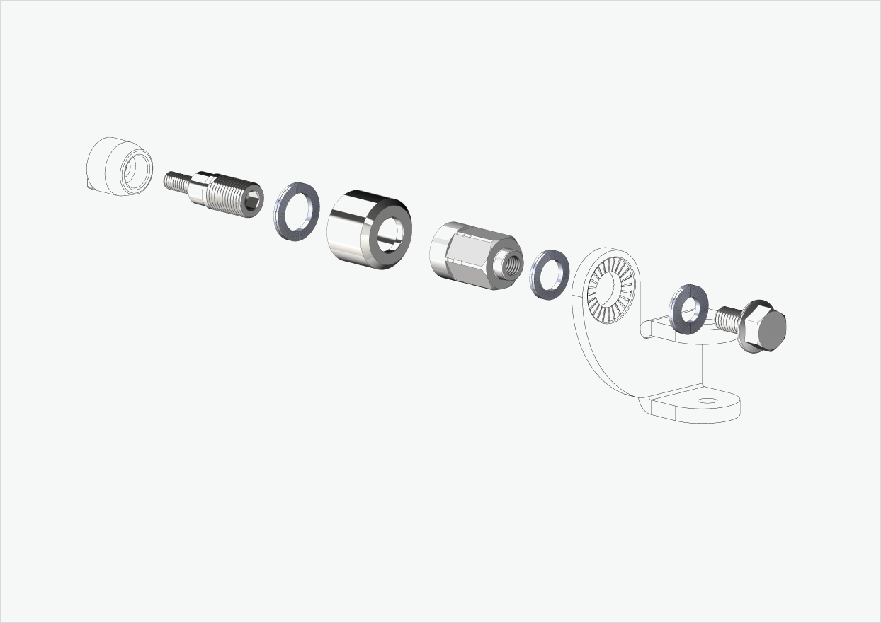 Adaptateur universel pour moteur HYENA-HRN | convient à Thule, Qeridoo, Burley, Prophete, Hamax, Trixie et bien d'autres encore