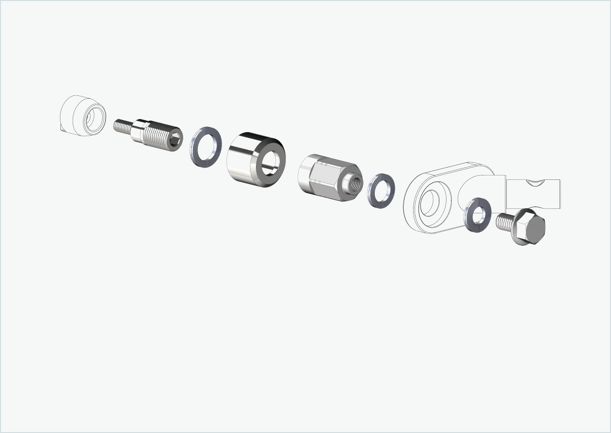 Adaptateur universel pour moteur HYENA-HRN | convient à Thule, Qeridoo, Burley, Prophete, Hamax, Trixie et bien d'autres encore