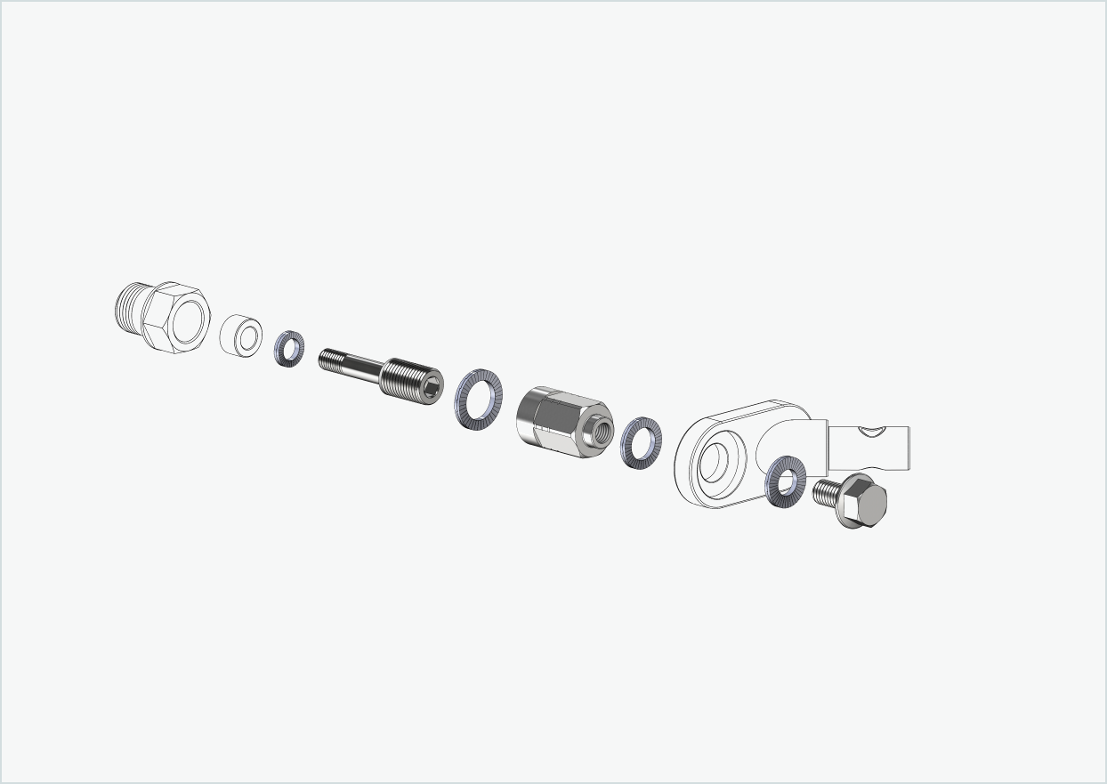 Adaptateur universel pour HASE PINO avec Rohloff Speedhub A12 | convient à Thule, Qeridoo, Burley, Prophete, Hamax, Trixie et bien d'autres encore