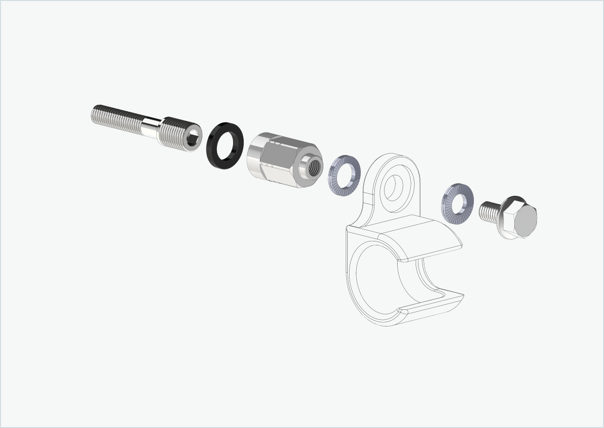Adaptateur universel pour moyeu à vitesses intégrées Enviolo à partir de 2024 | convient à Thule, Qeridoo, Burley, Prophete, Hamax, Trixie et bien d'autres encore