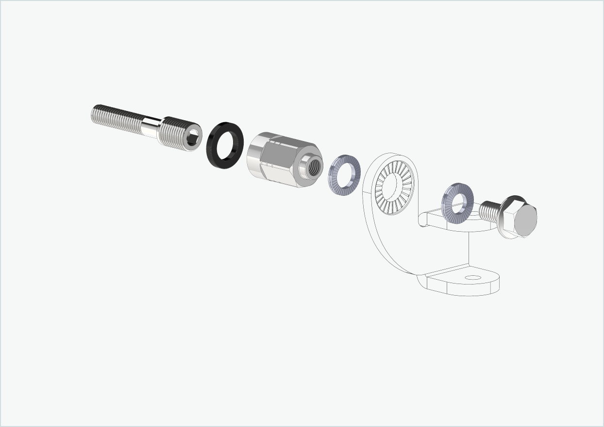 Adaptateur universel pour moyeu à vitesses intégrées Enviolo à partir de 2024 | convient à Thule, Qeridoo, Burley, Prophete, Hamax, Trixie et bien d'autres encore