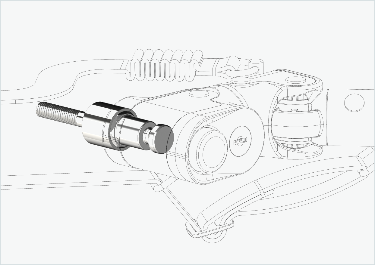 Adaptateur pour moyeu à vitesses intégrées Enviolo à partir de 2024 | convient pour Croozer à partir de 2018