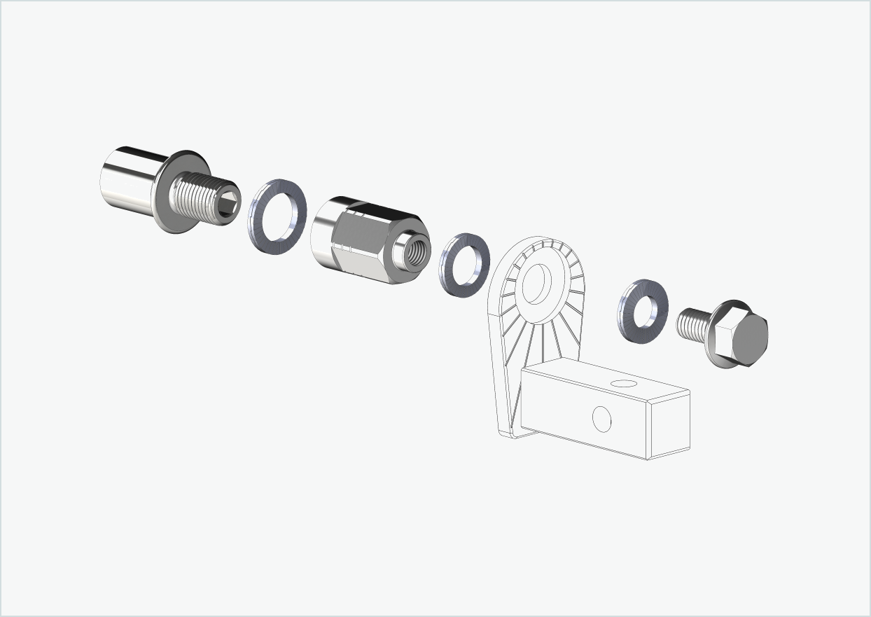 Cowboy 4 - Adaptateur fileté court - M12 x 1.25 | Bundle avec adaptateur universel