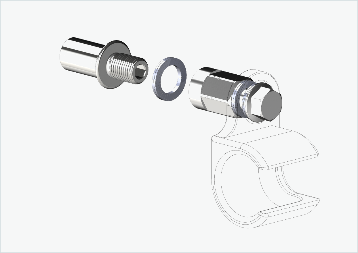 Cowboy 4 - Adaptateur fileté long - M12 x 1.25 | Bundle avec adaptateur universel