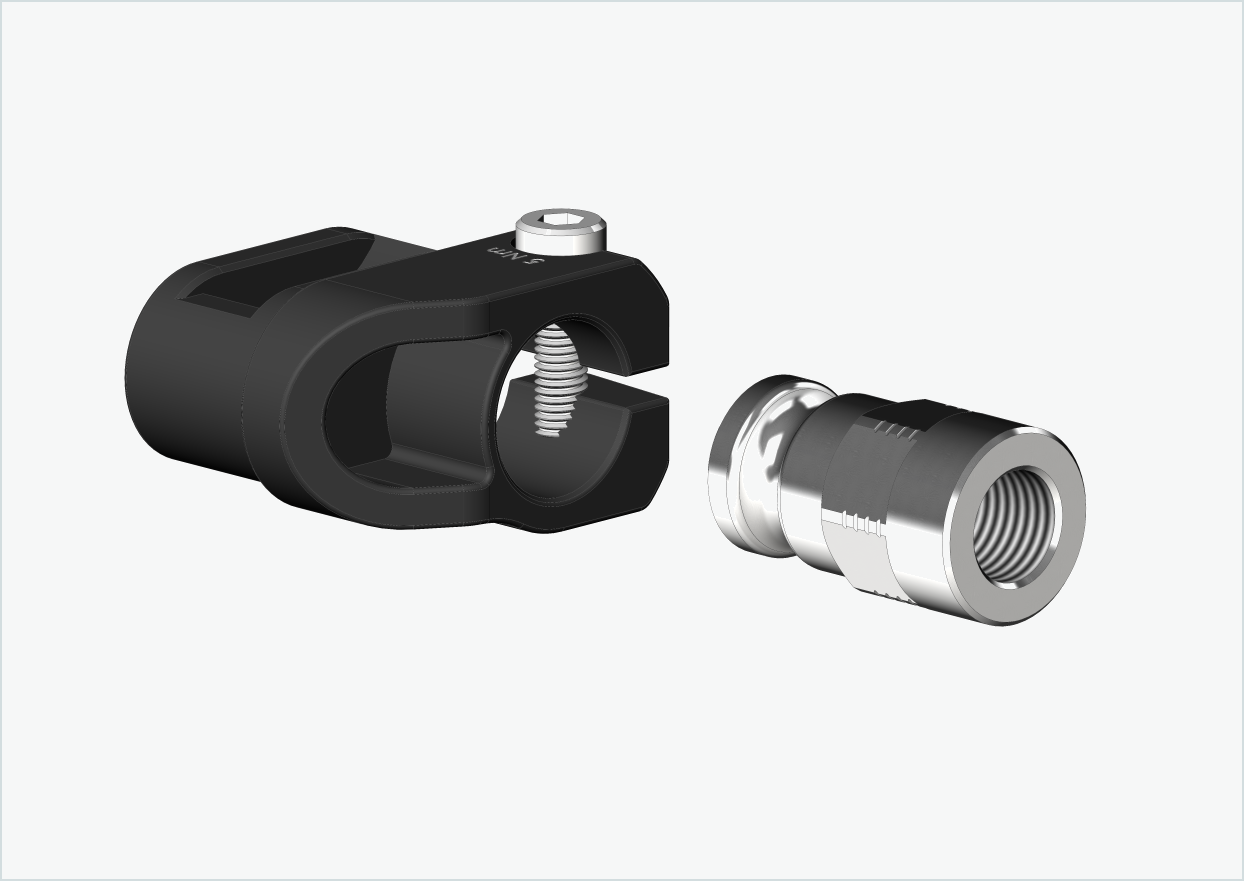 Adaptateur plein axe - M12 x 1.00 | pour Leggero (BECCO)