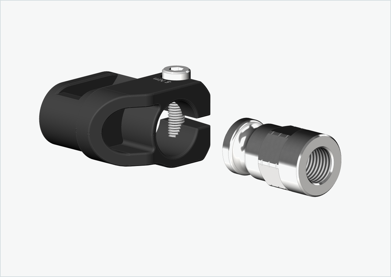 Adaptateur plein axe - M12 x 1.25 | pour Leggero (BECCO)