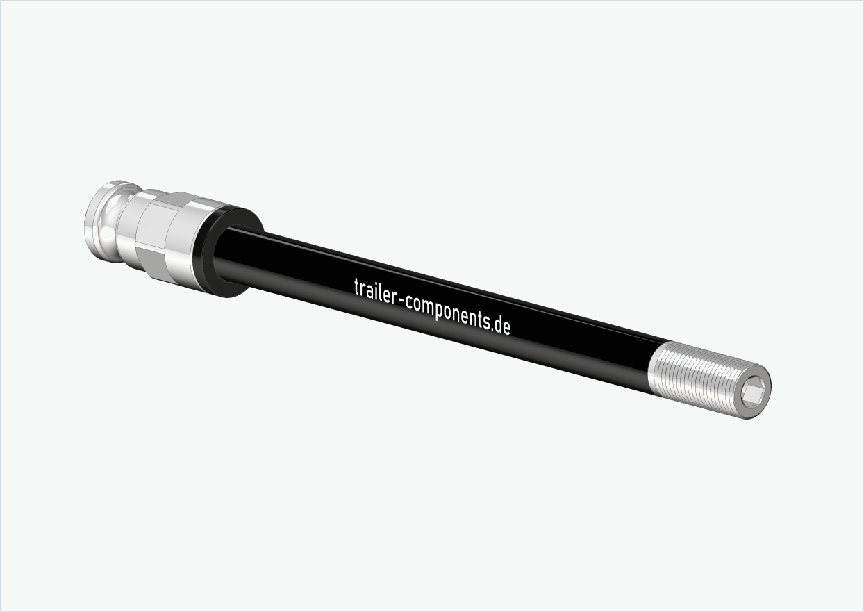 Axe enfichable avec adaptateur / M12 x 1.00 | pour remorques Leggero avec système BECCO