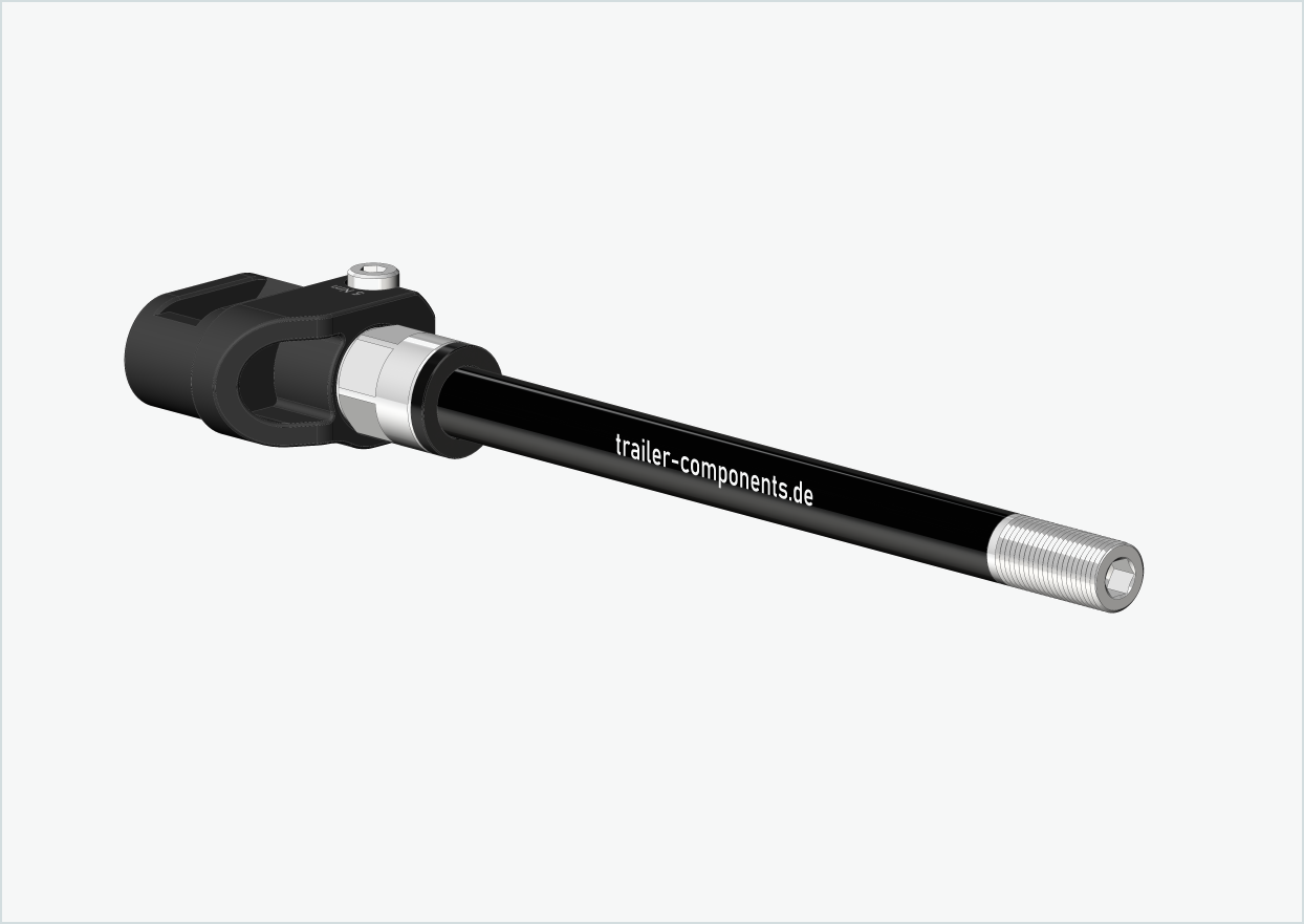 Axe enfichable avec adaptateur / M12 x 1.75 | pour remorques Leggero avec système BECCO