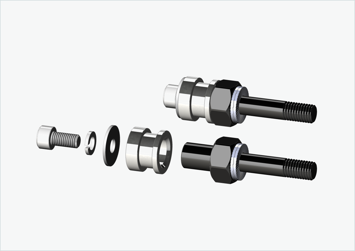 BOB YAK / IBEX set d'adaptateur de filetage (30mm/30mm) | pour Rohloff Speedhub 500-14 / A12