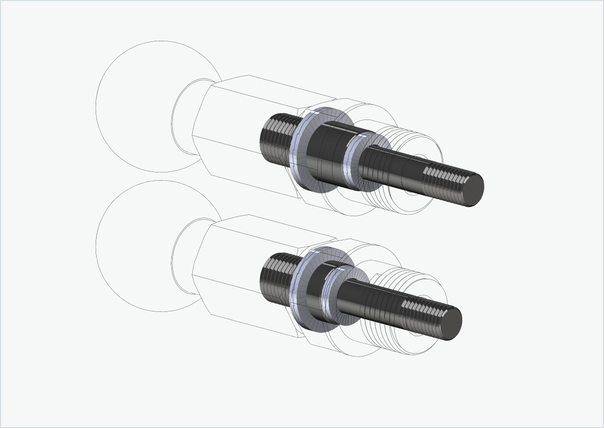 Burley COHO XC Kit adaptateur de filetage | pour HASE PINO avec Rohloff Speedhub 500-14 / A12