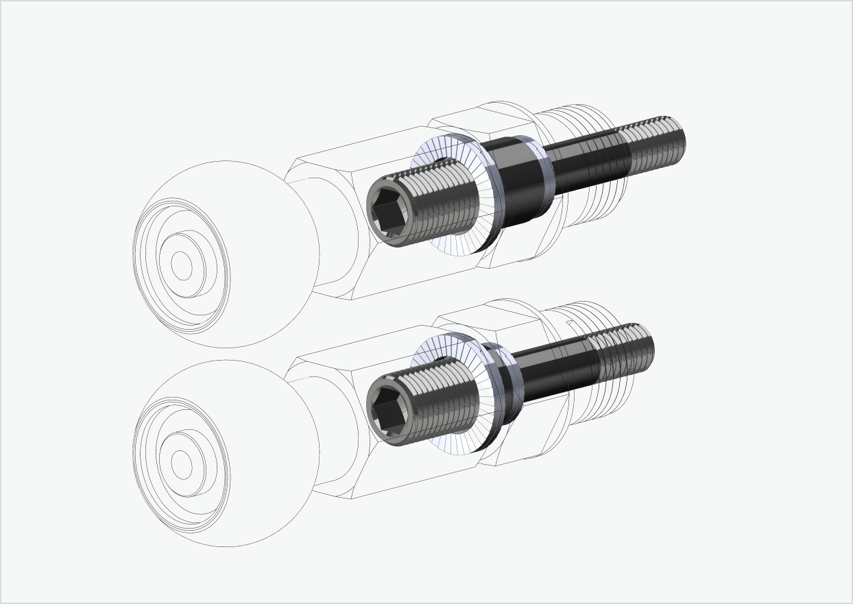 Burley COHO XC Kit adaptateur de filetage | pour HASE PINO avec Rohloff Speedhub 500-14 / A12