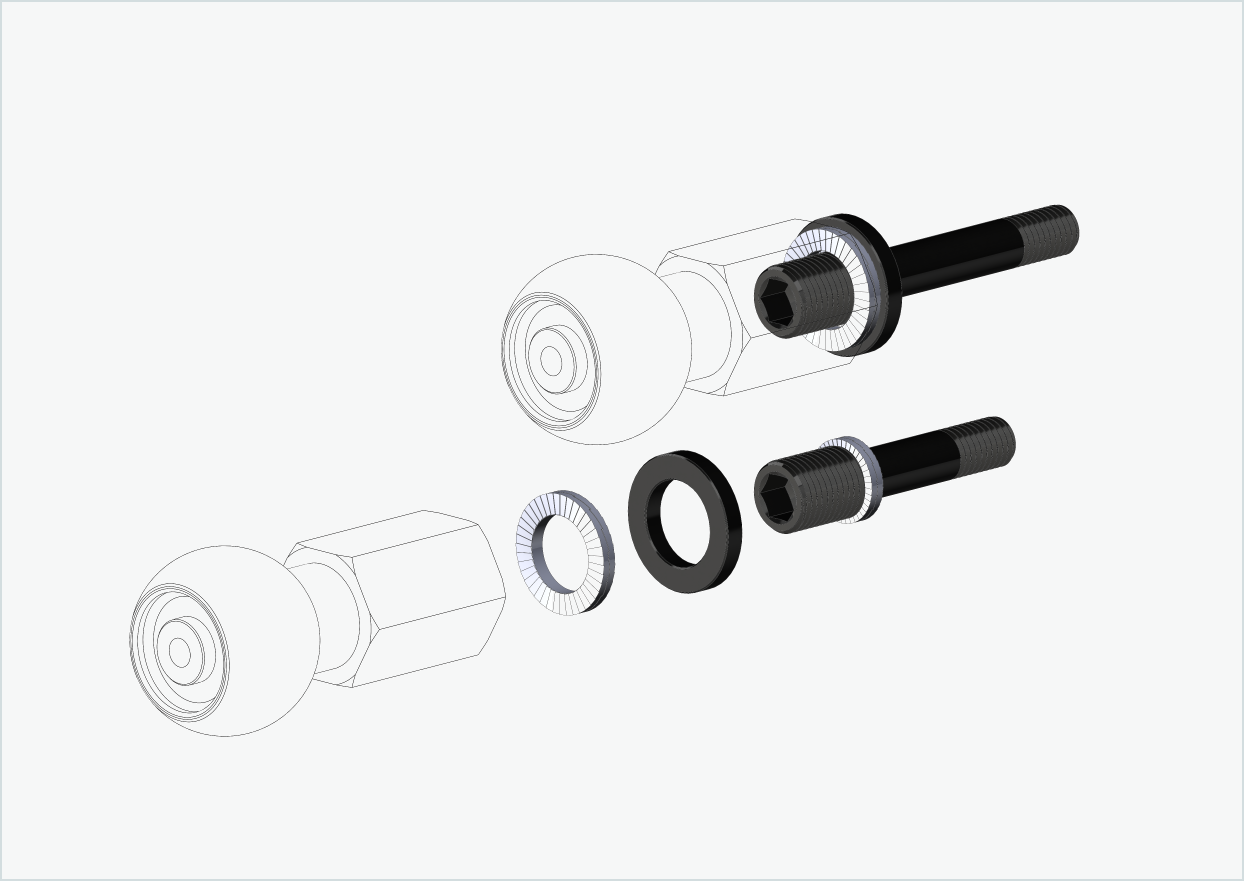 Burley COHO XC Kit adaptateur de filetage (30mm/42mm) | pour Rohloff Speedhub 500-14 / A12