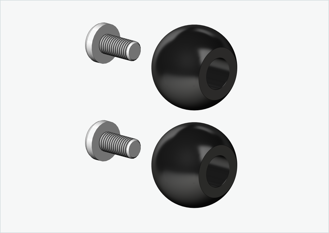 Jeu de boules de rechange pour Burley COHO XC