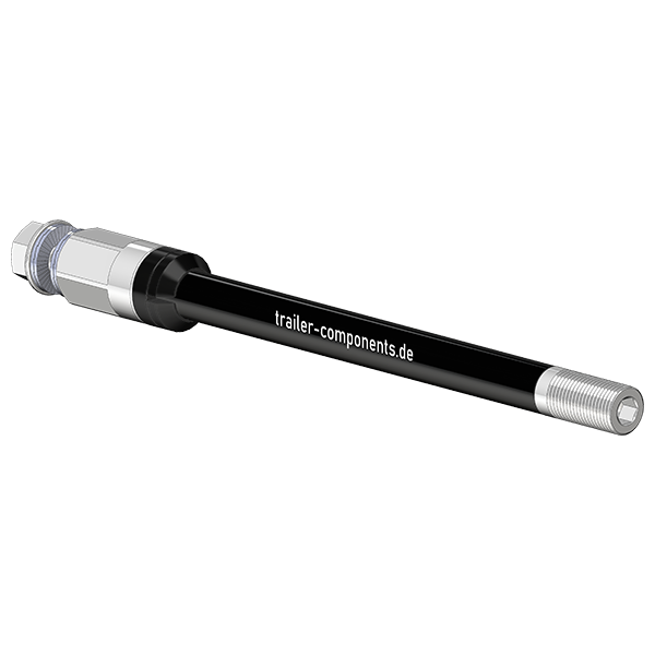 Axes de roue Syntace (X-12) avec adaptateur universel | pour Thule, Qeridoo, Burley, Hamax, Trixie et bien d'autres encore