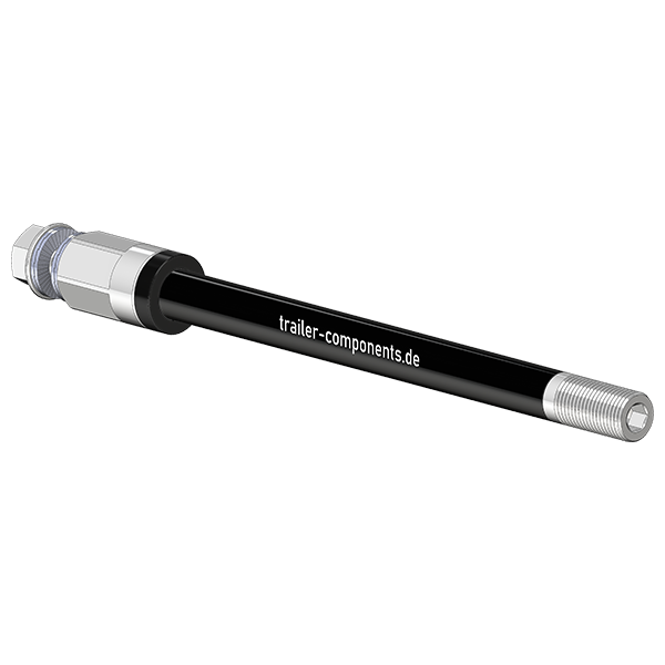 Axes de fixation pour remorques de vélo avec adaptateur universel | convient à Thule, Qeridoo, Burley, Hamax, Trixie et bien d'autres encore