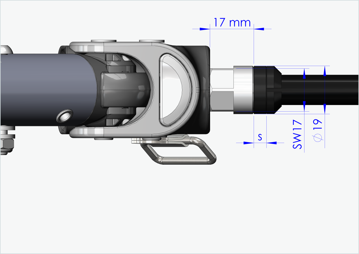 Axe de roue Syntace (X-12) avec adaptateur / M12 x 1.50 | pour remorque Croozer à partir de 2018