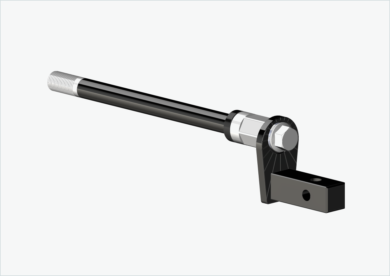 Axe enfichable avec adaptateur Universal / M12 x 1.00