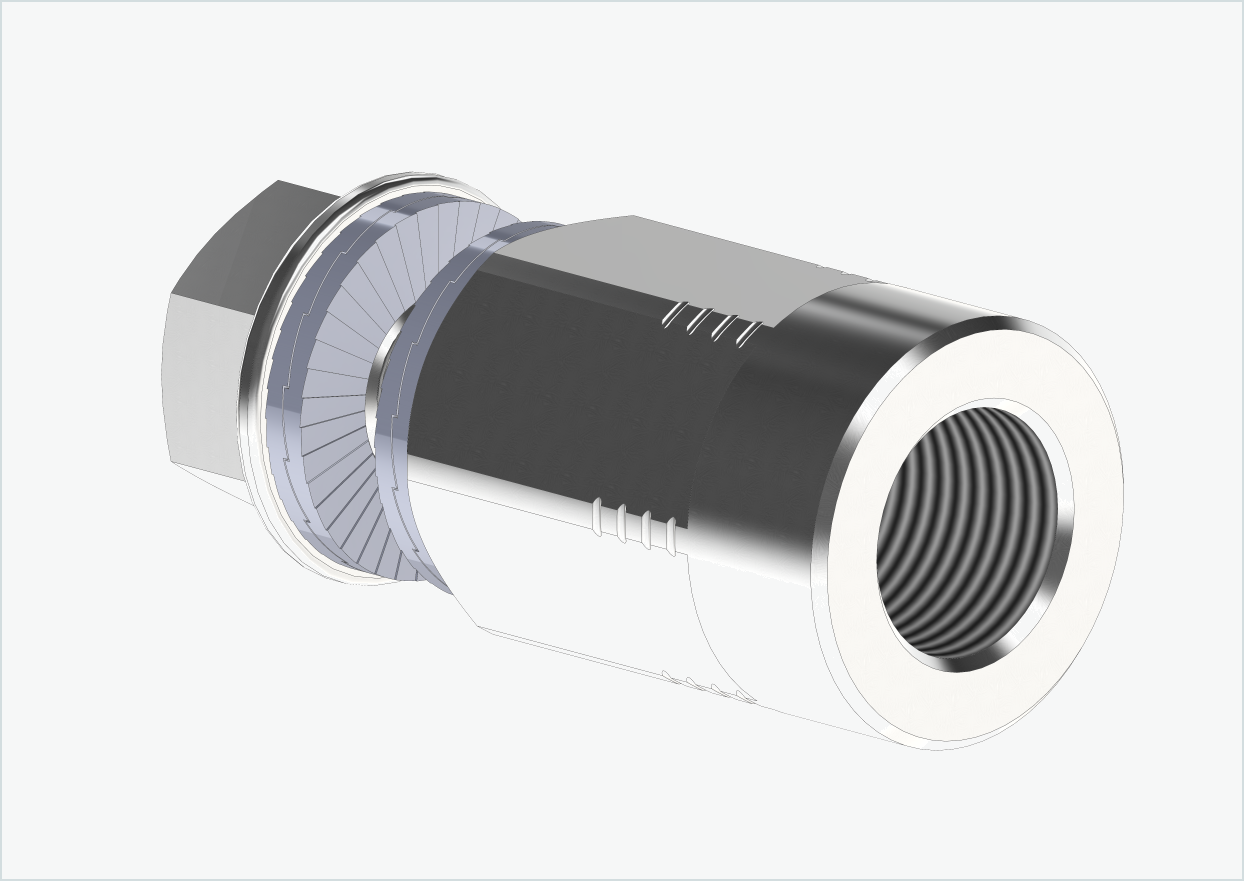 Adaptateur d'axe complet - M12 x 1.00