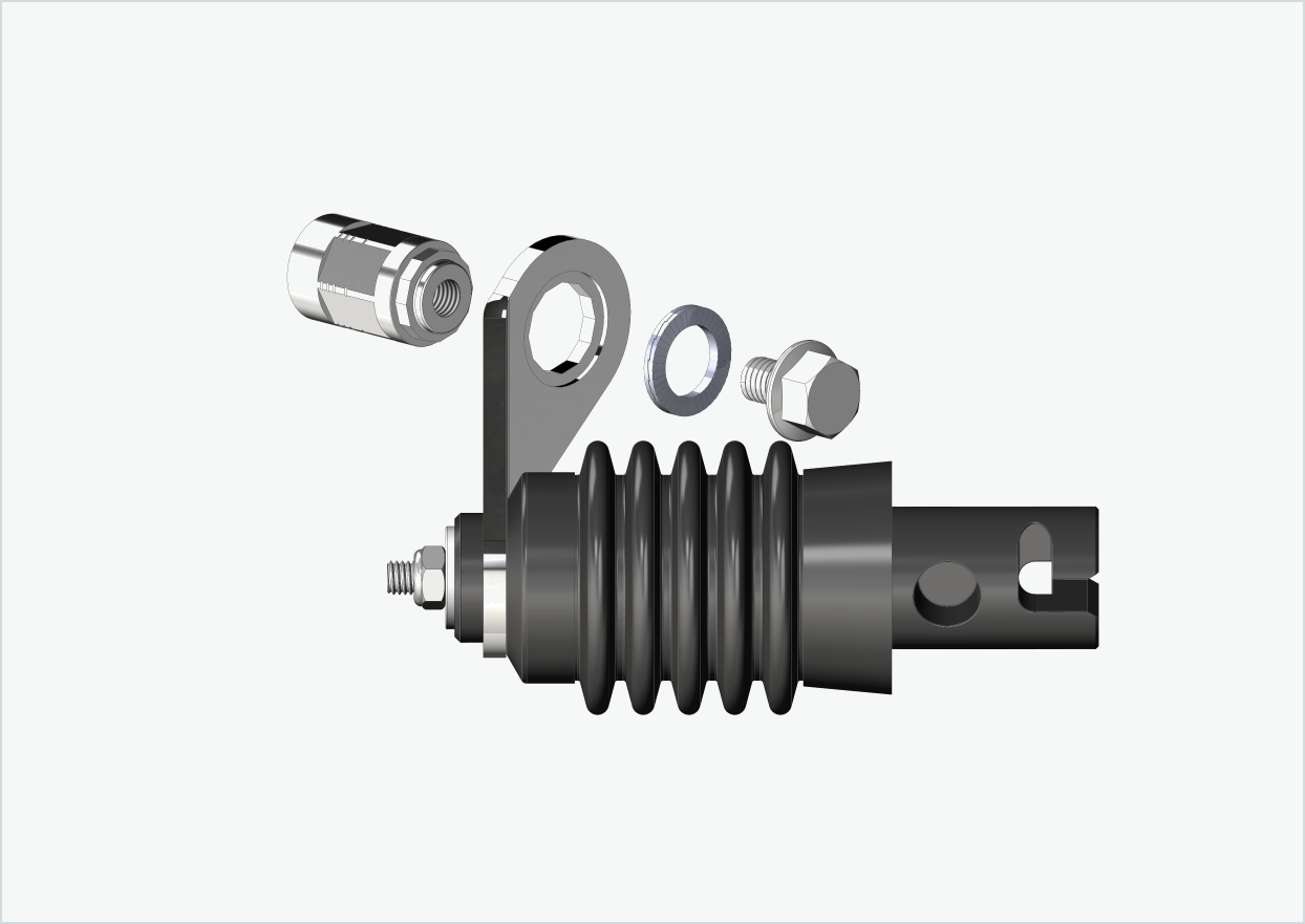 Adaptateur axe plein - FG 9.5 - (3/8 x 26)
