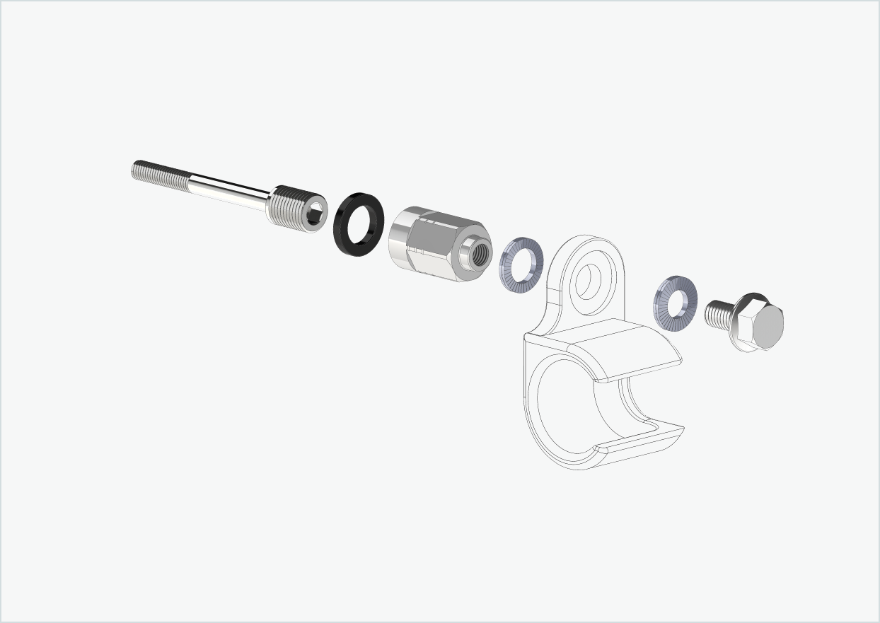 Adaptateur universel pour moyeu à vitesses intégrées Enviolo jusqu'en 2023 | convient à Thule, Qeridoo, Burley, Prophete, Hamax, Trixie et bien d'autres encore