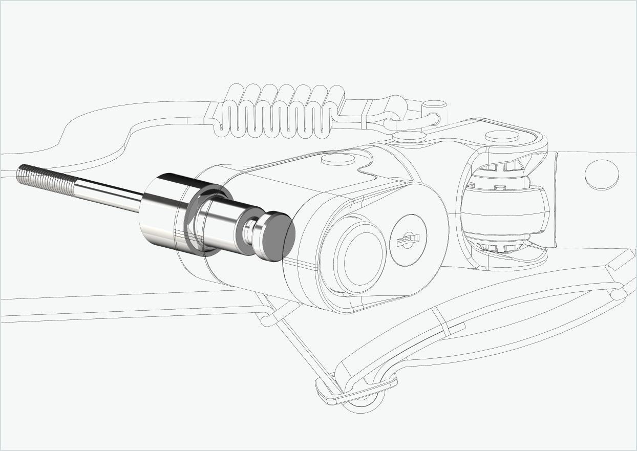 Adaptateur pour moyeu à vitesses intégrées Enviolo jusqu'en 2023 | convient au Croozer à partir de 2018