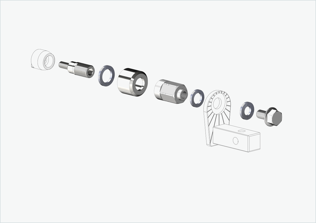 Adaptateur universel pour moteur HYENA-HRN | convient à Thule, Qeridoo, Burley, Prophete, Hamax, Trixie et bien d'autres encore