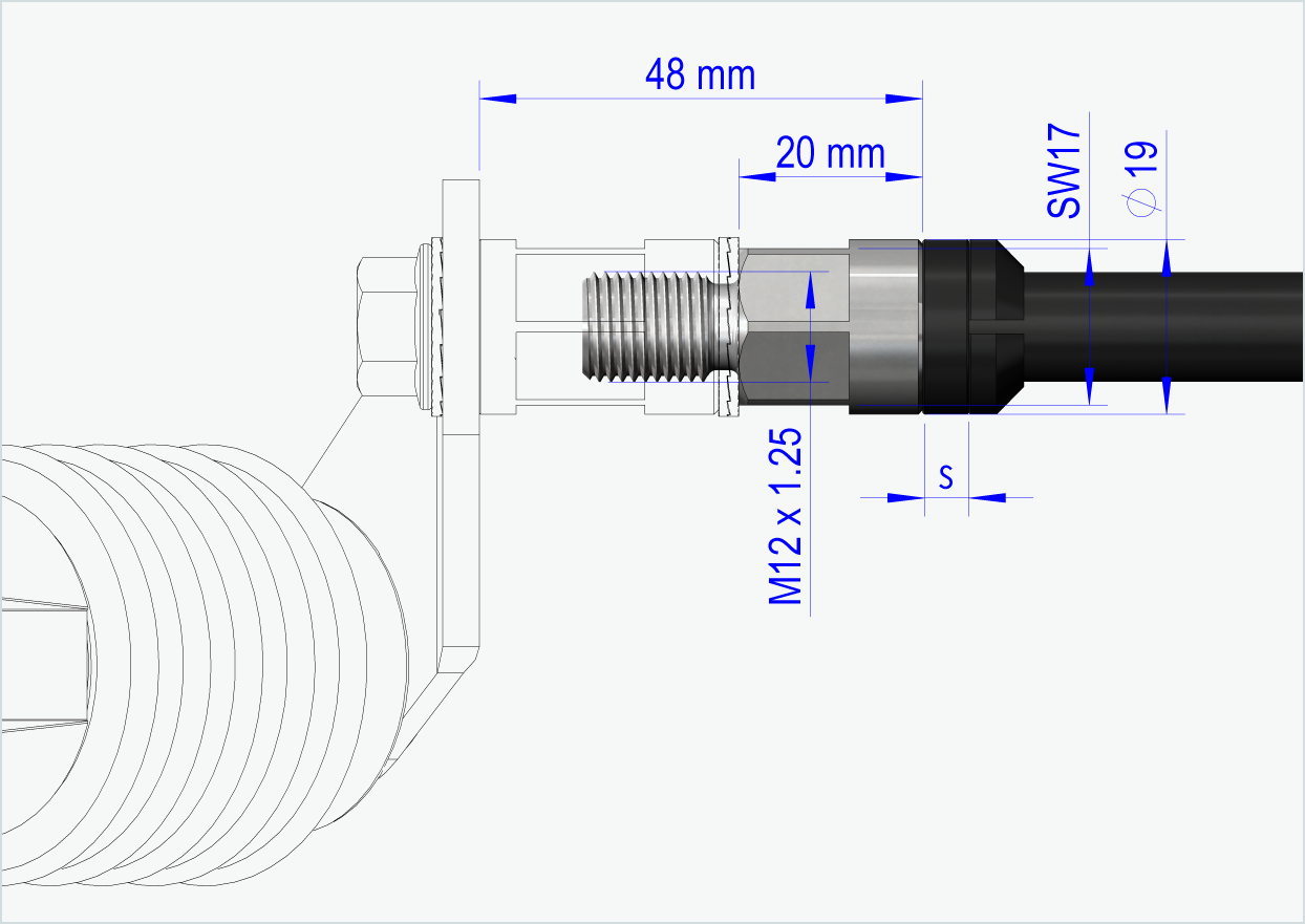 Axe de roue Syntace (X-12) avec système de changement / M12 x 1.50