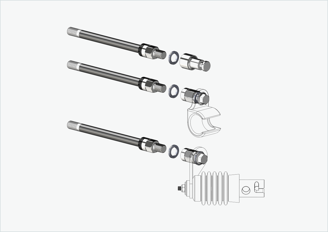 Axe de roue Syntace (X-12) avec système de changement / M12 x 1.00