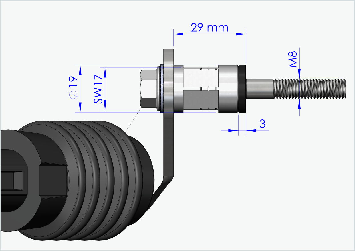 Adaptateur Polygon pour moyeux de commande Enviolo à partir de 2024 | convient aux accouplements Weber type : E - EL - ES