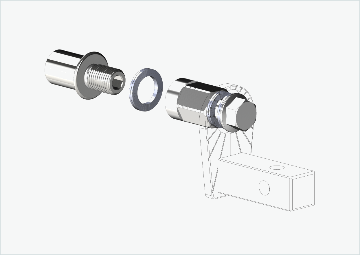 Cowboy 4 - Adaptateur fileté court - M12 x 1.25 | Bundle avec adaptateur universel