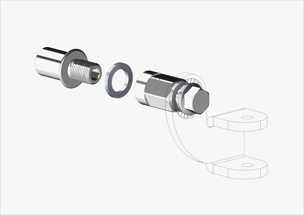 Cowboy 4 - Adaptateur fileté court - M12 x 1.25 | Bundle avec adaptateur universel