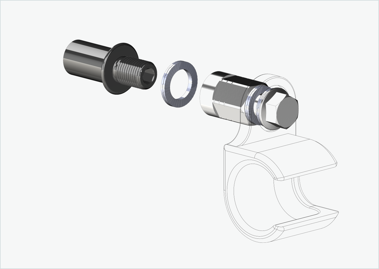 Cowboy 4 - Adaptateur fileté long - M12 x 1.25 | Bundle avec adaptateur universel