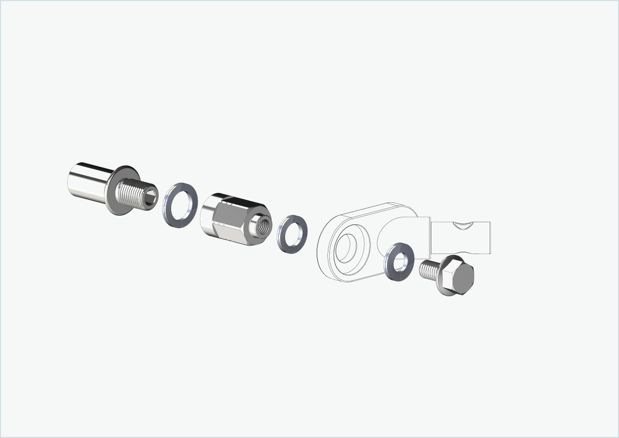 Cowboy 4 - Adaptateur fileté long - M12 x 1.25 | Bundle avec adaptateur universel