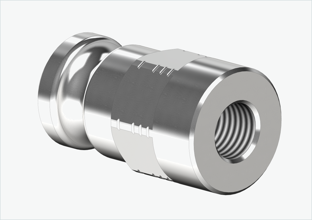 Adaptateur axe plein - FG 9.5 - (3/8 x 26) | pour Leggero (BECCO)