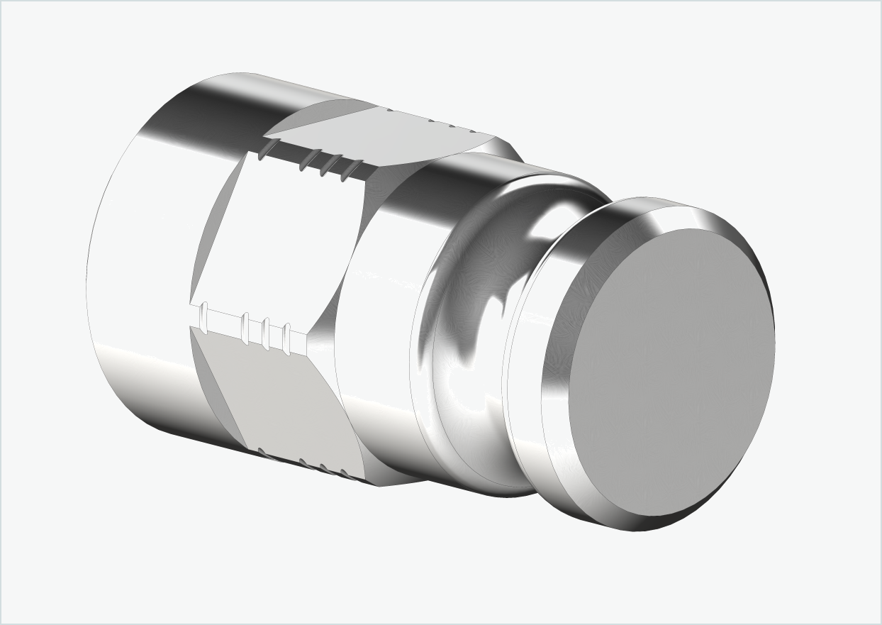 Adaptateur axe plein - M10 x 1.00 | pour Leggero (BECCO)