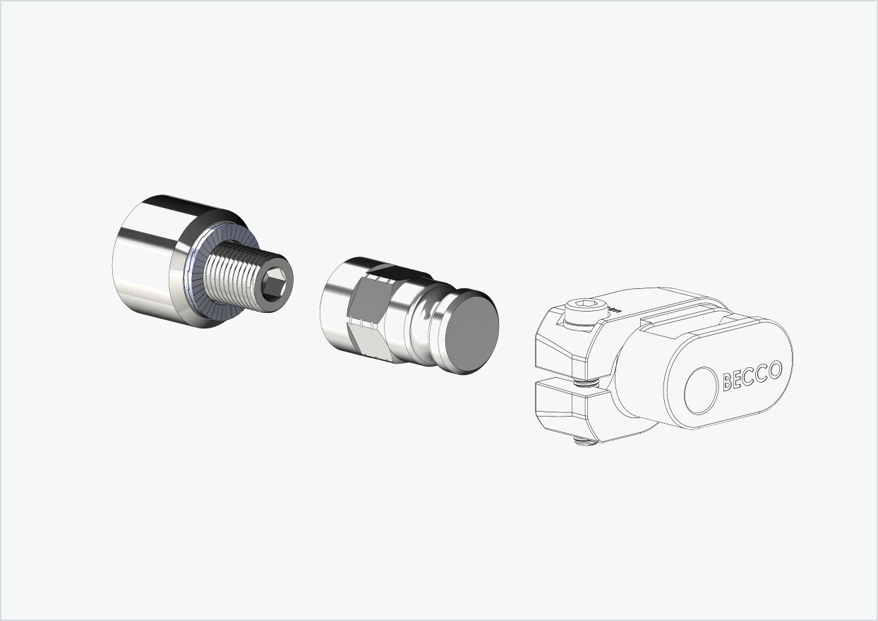 Adaptateur pour moteur HYENA-HRN | convient pour Leggero avec système BECCO