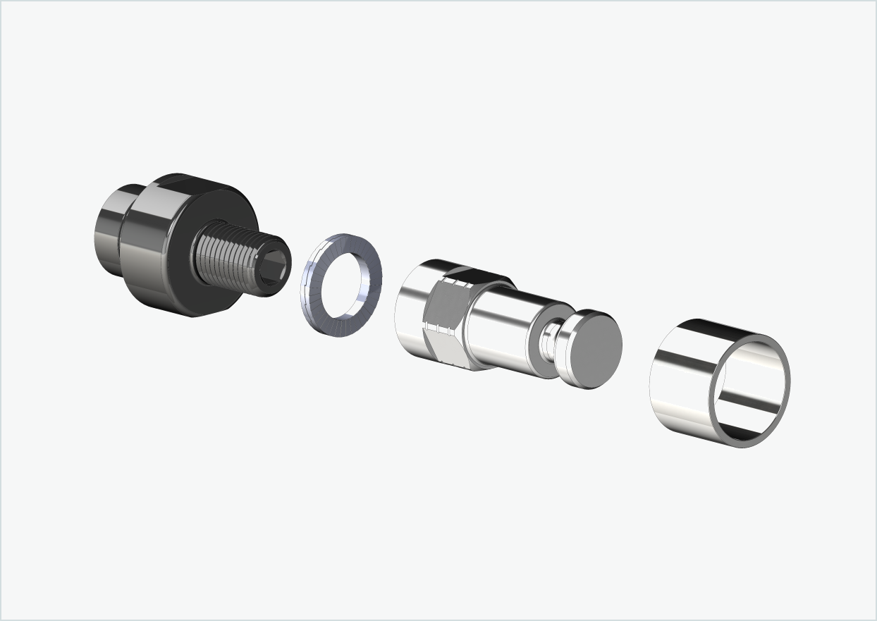ORBEA Diem - Adaptateur fileté - M12 x 1,25 | Lot avec adaptateur Croozer