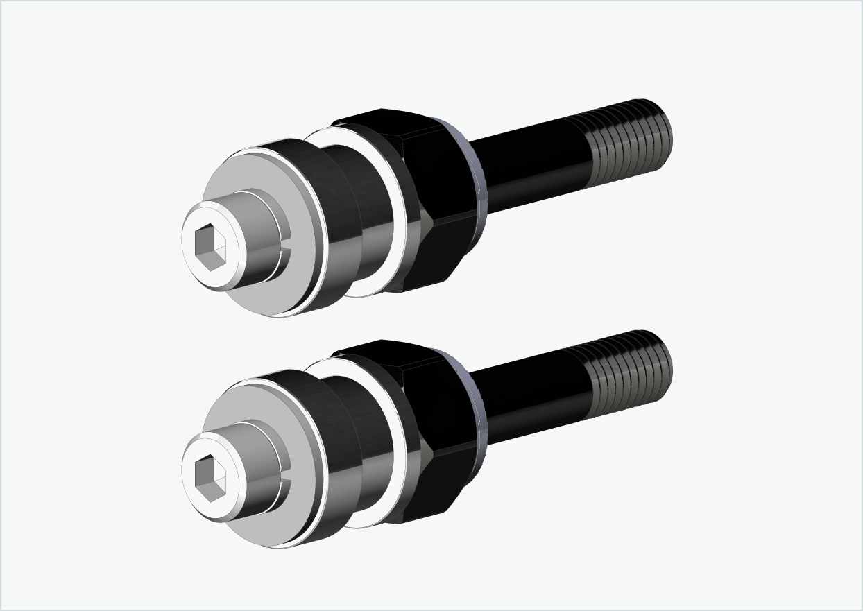 BOB YAK / IBEX set d'adaptateur de filetage (30mm/30mm) | pour Rohloff Speedhub 500-14 / A12