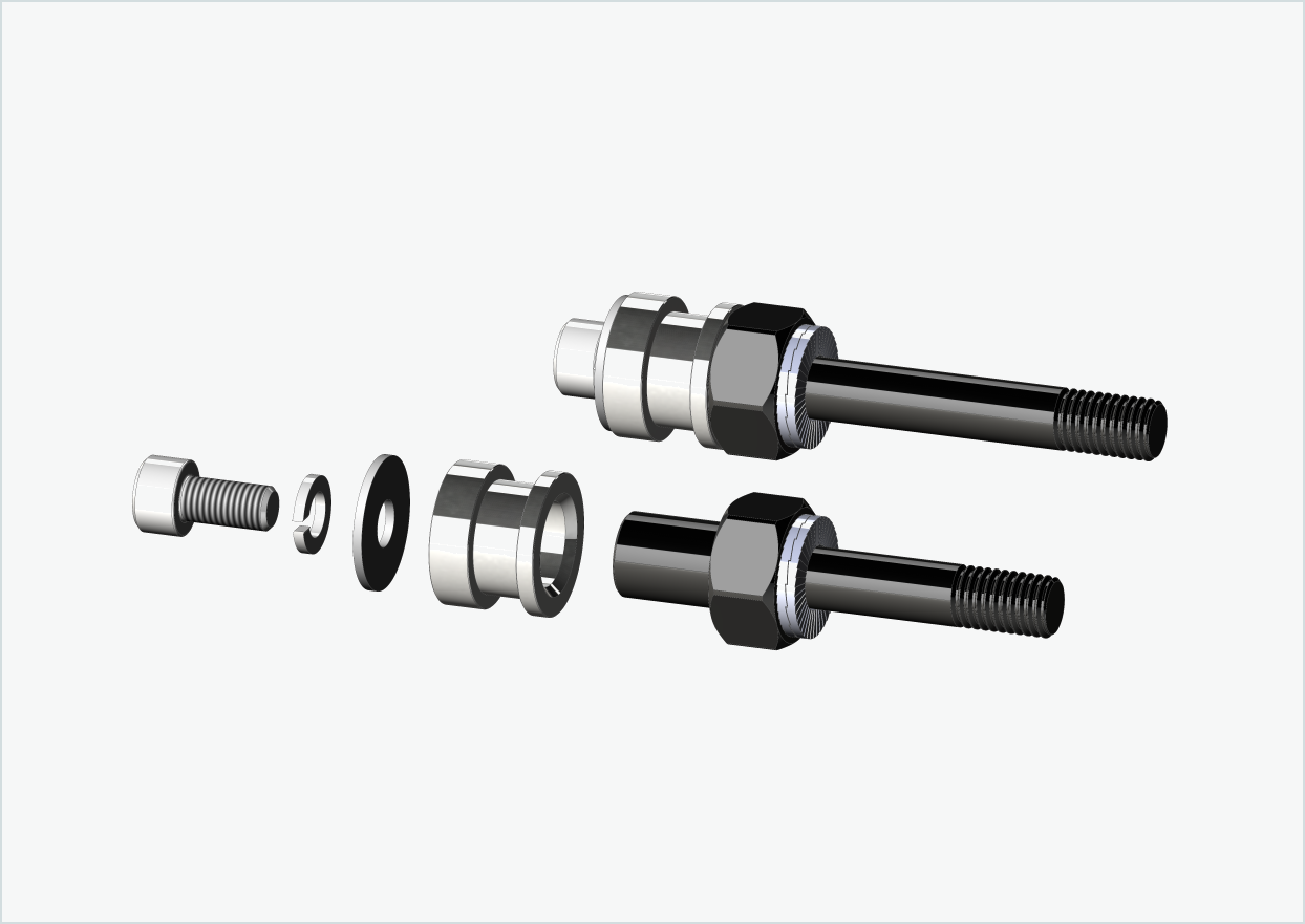 BOB YAK / IBEX set d'adaptateur de filetage (30mm/42mm) | pour Rohloff Speedhub 500-14 / A12