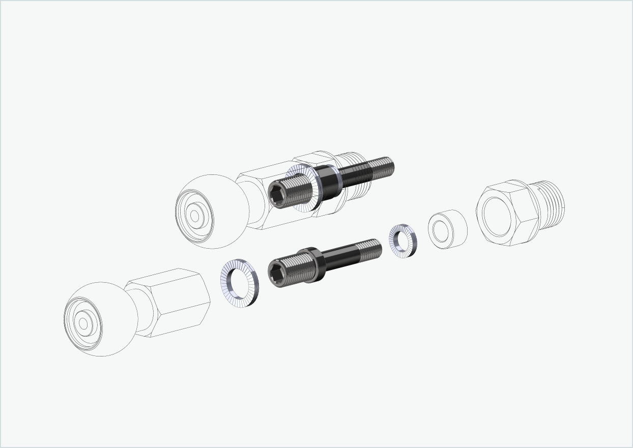 Burley COHO XC Kit adaptateur de filetage | pour HASE PINO avec Rohloff Speedhub 500-14 / A12