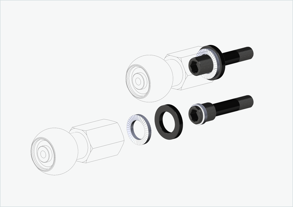 Burley COHO XC Kit adaptateur de filetage (30mm/30mm) | pour Rohloff Speedhub 500-14 / A12