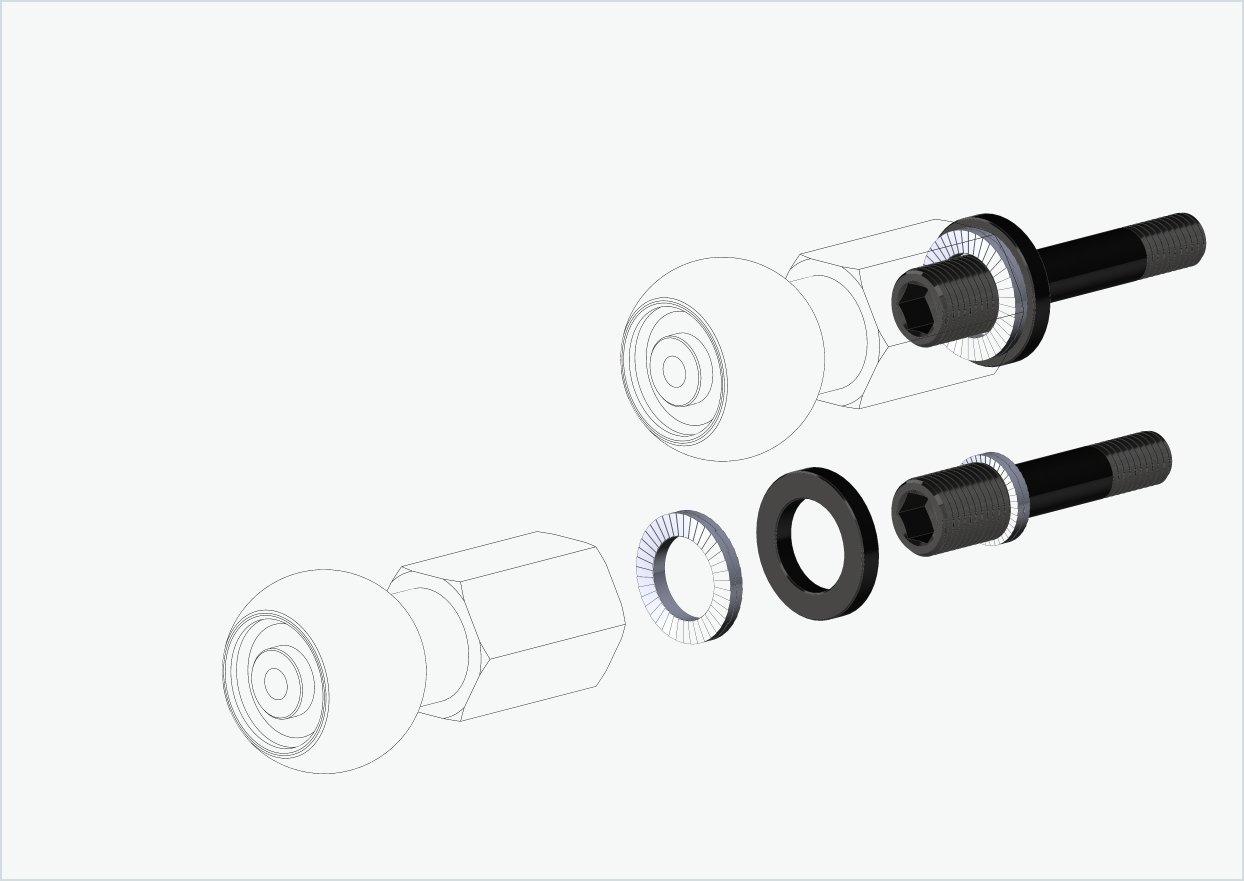 Burley COHO XC Kit adaptateur de filetage (30mm/36mm) | pour Rohloff Speedhub 500-14 / A12