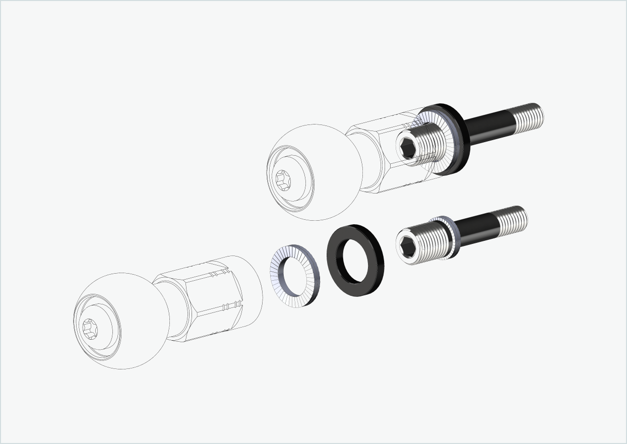 Burley COHO XC Kit adaptateur de filetage (30mm/36mm) | pour Rohloff Speedhub 500-14 / A12