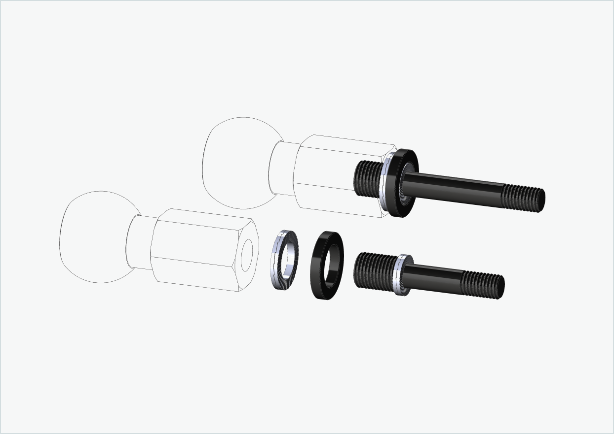 Burley COHO XC Kit adaptateur de filetage (30mm/42mm) | pour Rohloff Speedhub 500-14 / A12