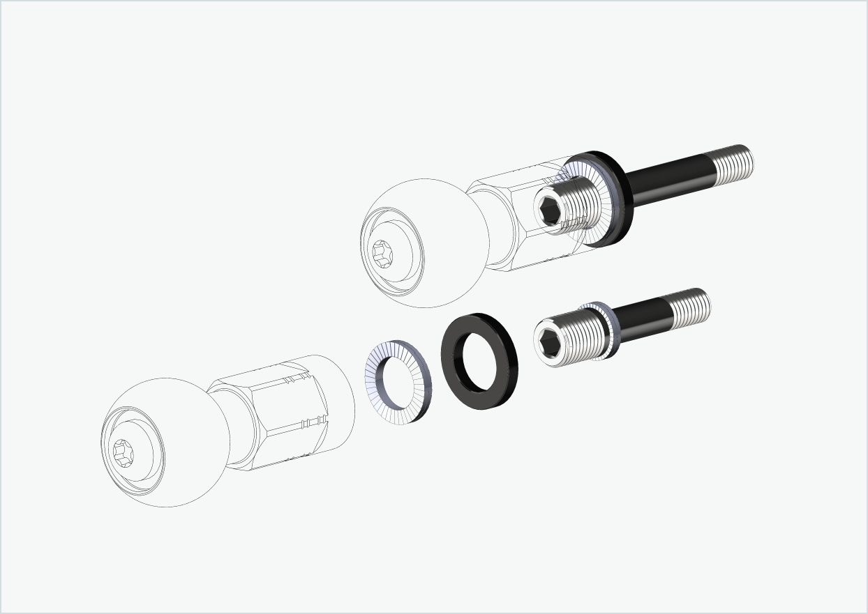 Burley COHO XC Kit adaptateur de filetage (30mm/42mm) | pour Rohloff Speedhub 500-14 / A12